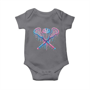 Lacrosse Drip Ice Cream Lax Helmet Sticks Sport Player Baby Onesie TS11 Charcoal Print Your Wear