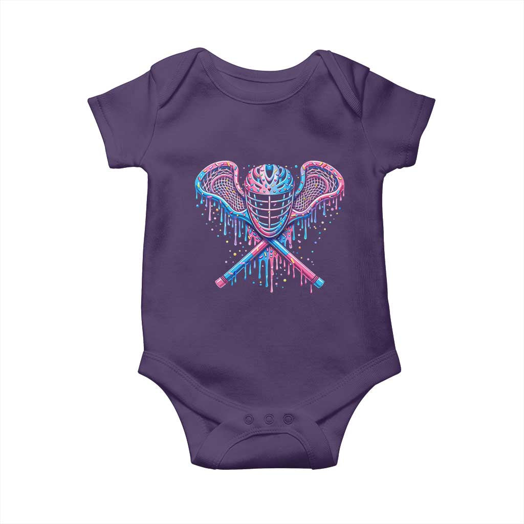 Lacrosse Drip Ice Cream Lax Helmet Sticks Sport Player Baby Onesie TS11 Purple Print Your Wear