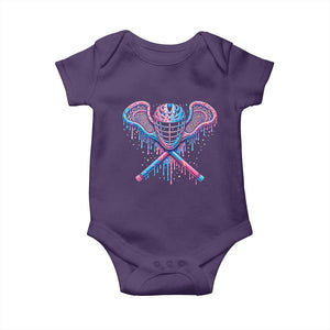 Lacrosse Drip Ice Cream Lax Helmet Sticks Sport Player Baby Onesie TS11 Purple Print Your Wear