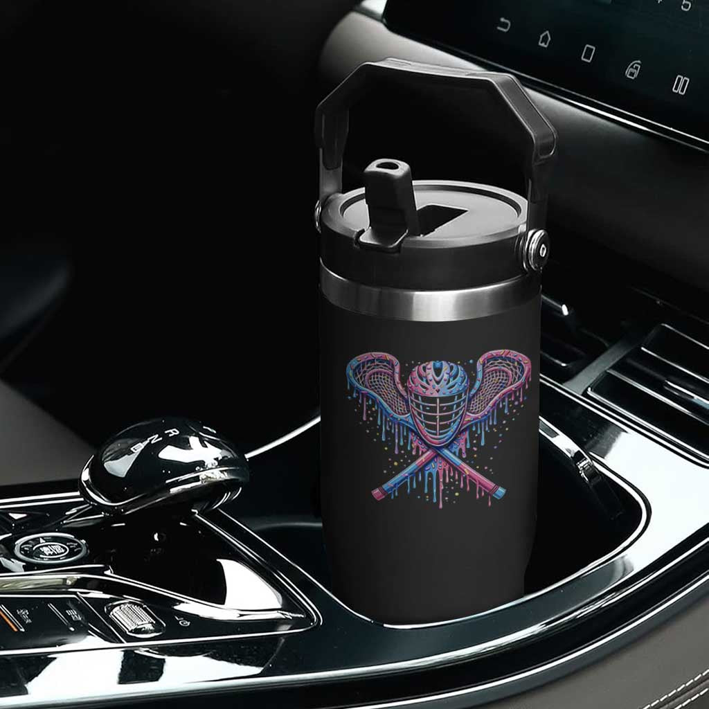 Lacrosse Drip Ice Cream Lax Helmet Sticks Sport Player Flip Straw Tumbler TS11 Print Your Wear