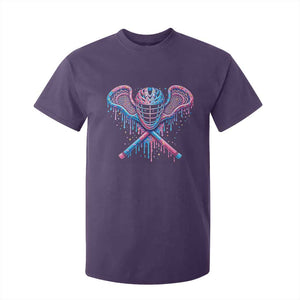 Lacrosse Drip Ice Cream Lax Helmet Sticks Sport Player T Shirt For Kid TS11 Purple Print Your Wear