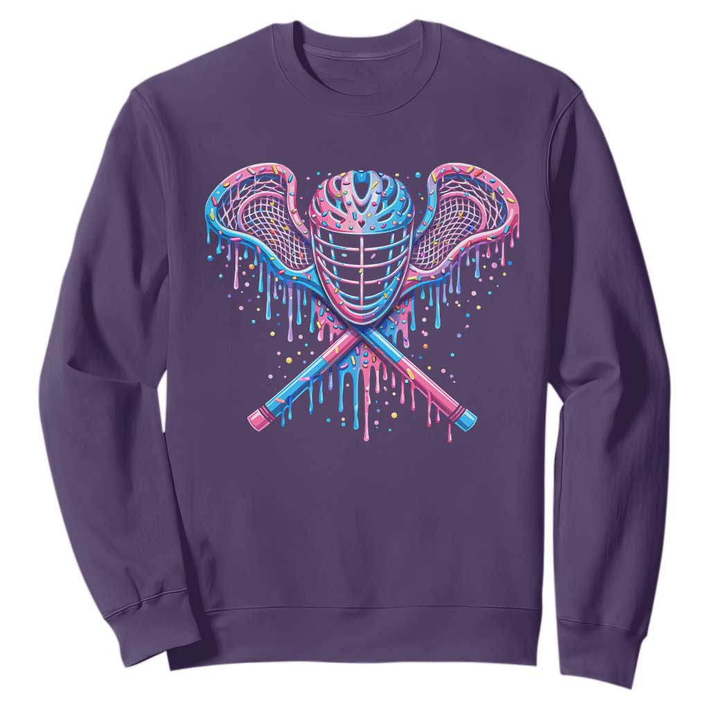 Lacrosse Drip Ice Cream Lax Helmet Sticks Sport Player Sweatshirt TS11 Purple Print Your Wear