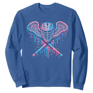 Lacrosse Drip Ice Cream Lax Helmet Sticks Sport Player Sweatshirt TS11 Royal Blue Print Your Wear