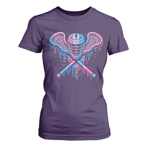 Lacrosse Drip Ice Cream Lax Helmet Sticks Sport Player T Shirt For Women TS11 Purple Print Your Wear