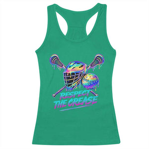 Respect The Crease Lacrosse Drip Racerback Tank Top Funny Lax Goalie TS11 Irish Green Print Your Wear