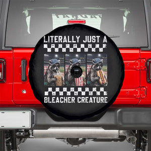 Baseball Raccoon Literally Just a Bleacher Creature Spare Tire Cover Funny Trash Panda At Ballfield TS11 Black Print Your Wear