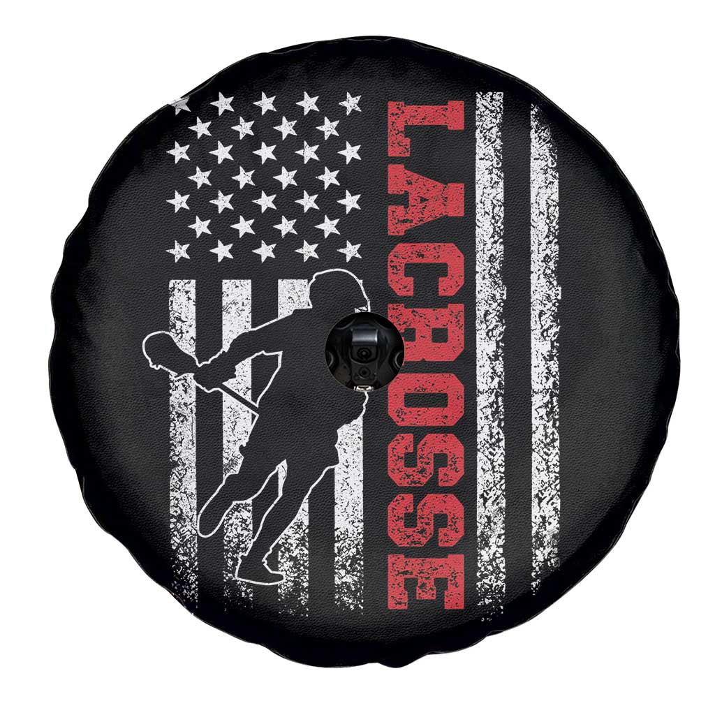 Lacrosse American Flag Lax Men 4th of July Spare Tire Cover TS11 Print Your Wear