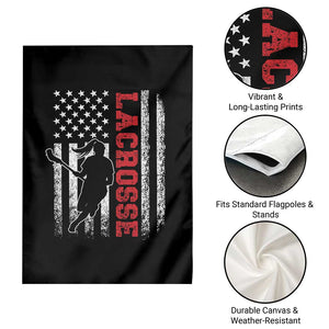 Lacrosse American Flag Lax Women 4th of July Garden Flag TS11 Print Your Wear