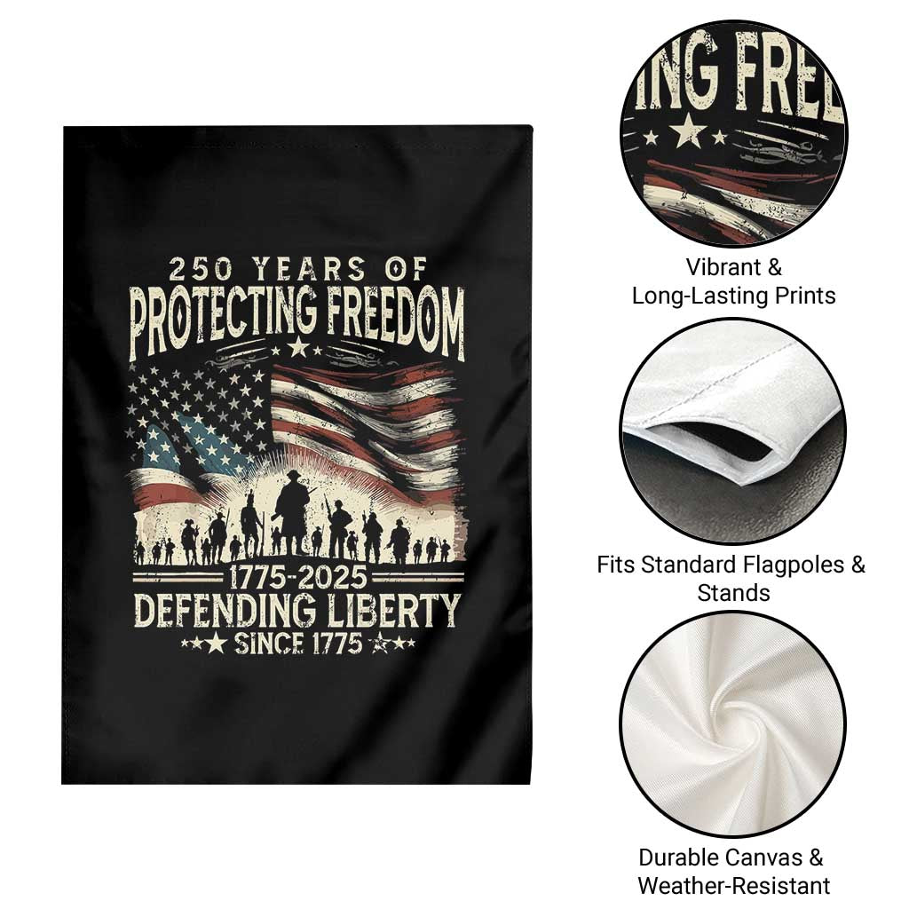 250 Years Of Protecting Freedom Defending Liberty Since 1775 Garden Flag US Military Army Birthday TS11 Print Your Wear