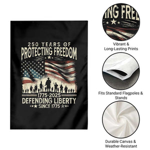 250 Years Of Protecting Freedom Defending Liberty Since 1775 Garden Flag US Military Army Birthday TS11 Print Your Wear
