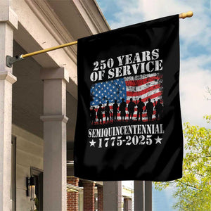 250 Years Of Service Semiquincentennial Garden Flag US Military Army Birthday American Flag TS11 Print Your Wear