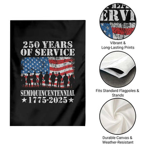 250 Years Of Service Semiquincentennial Garden Flag US Military Army Birthday American Flag TS11 Print Your Wear