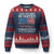250 Years Of Service Semiquincentennial Ugly Christmas Sweater US Military Army Birthday American Flag - Print Your Wear