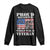 Proud Daughter Of A World War II Veteran Long Sleeve Shirt American Flag Army Boots TS11 Black Print Your Wear