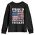 Proud Daughter Of A World War II Veteran Youth Sweatshirt American Flag Army Boots TS11 Black Print Your Wear