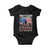 WWII Veteran Daughter Most People Never Meet Their Heroes I Was Raised By Mine Baby Onesie American Flag TS11 Black Print Your Wear