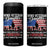 WWII Veteran Daughter Most People Never Meet Their Heroes I Was Raised By Mine 4 in 1 Can Cooler Tumbler American Flag TS11 One Size: 16 oz Black Print Your Wear
