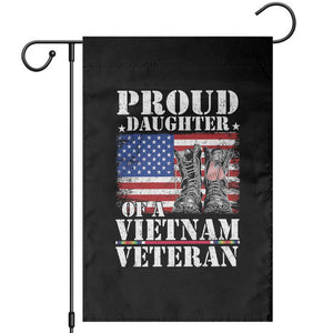 Proud Daughter Of A Vietnam Veteran Garden Flag American Flag Army Boots TS11 Black Print Your Wear