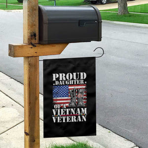 Proud Daughter Of A Vietnam Veteran Garden Flag American Flag Army Boots TS11 Print Your Wear