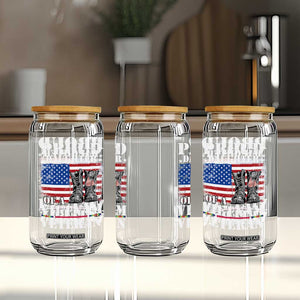 Proud Daughter Of A Vietnam Veteran Glass Can American Flag Army Boots TS11 Print Your Wear