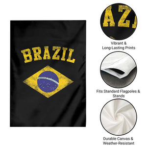 Vintage Brazil Flag Patriotic Brazilian Pride Garden Flag TS11 Print Your Wear