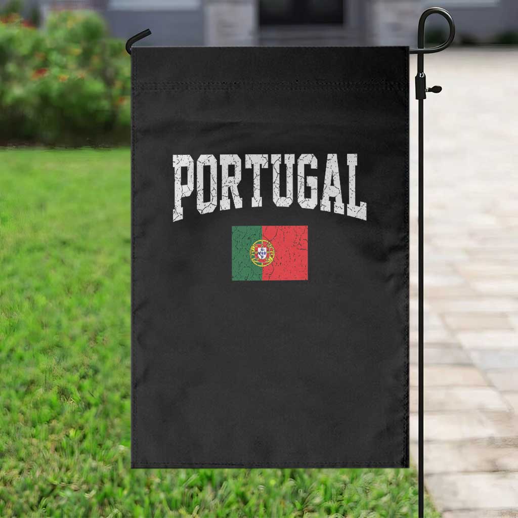 Vintage Portugal Flag Portuguese Pride Throwback Design Garden Flag