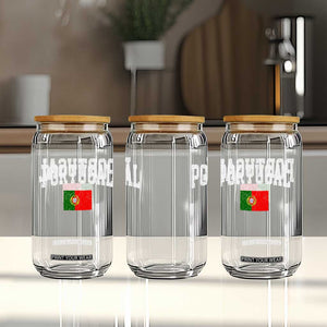 Vintage Portugal Flag Portuguese Pride Throwback Design Glass Can