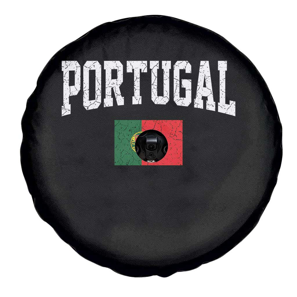 Vintage Portugal Flag Portuguese Pride Throwback Design Spare Tire Cover