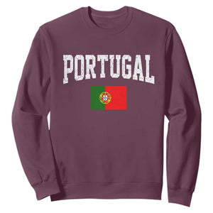 Vintage Portugal Flag Portuguese Pride Throwback Design Sweatshirt