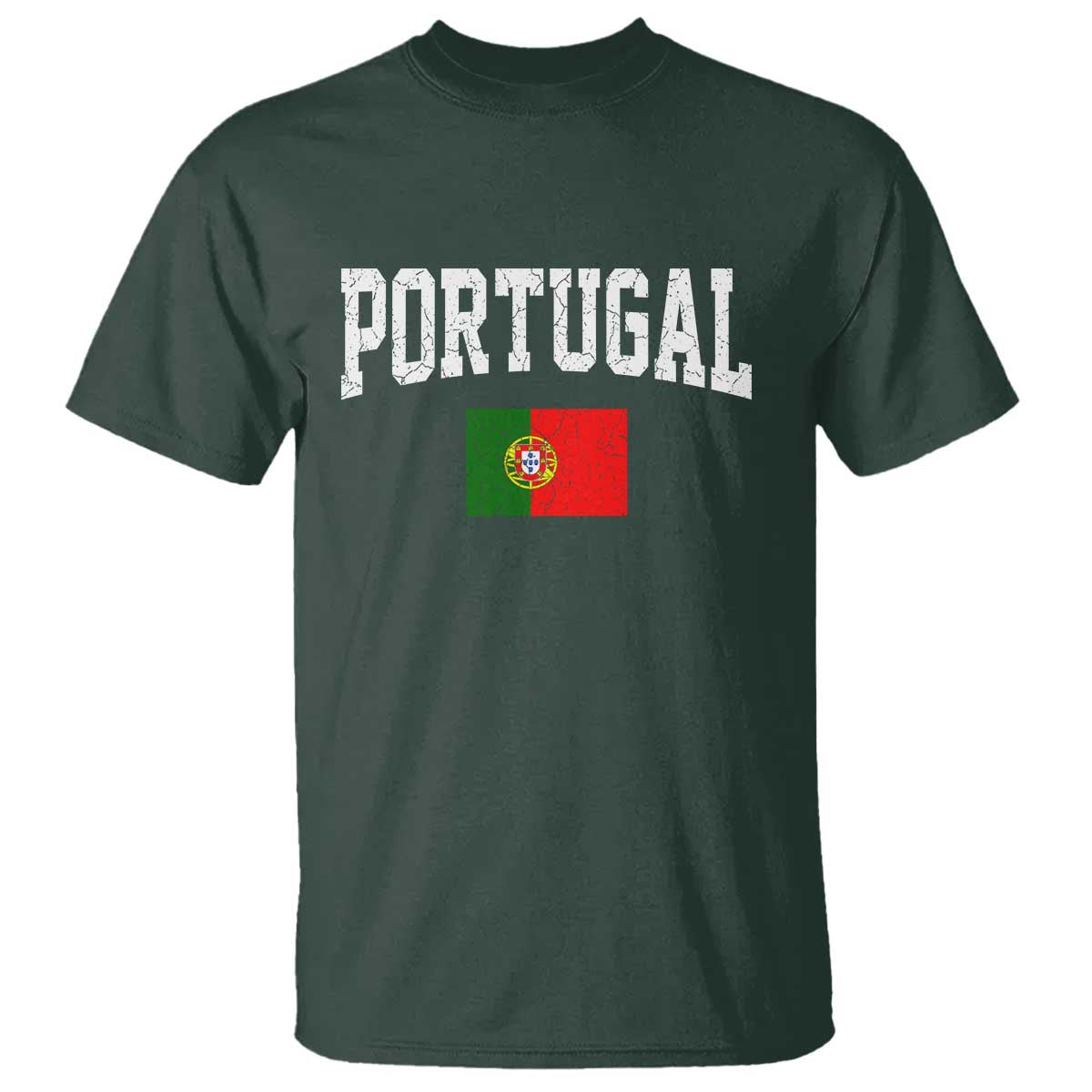 Vintage Portugal Flag Portuguese Pride Throwback Design T Shirt