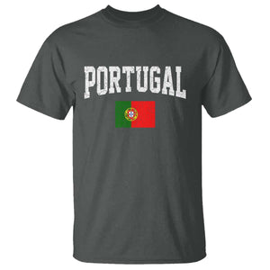 Vintage Portugal Flag Portuguese Pride Throwback Design T Shirt