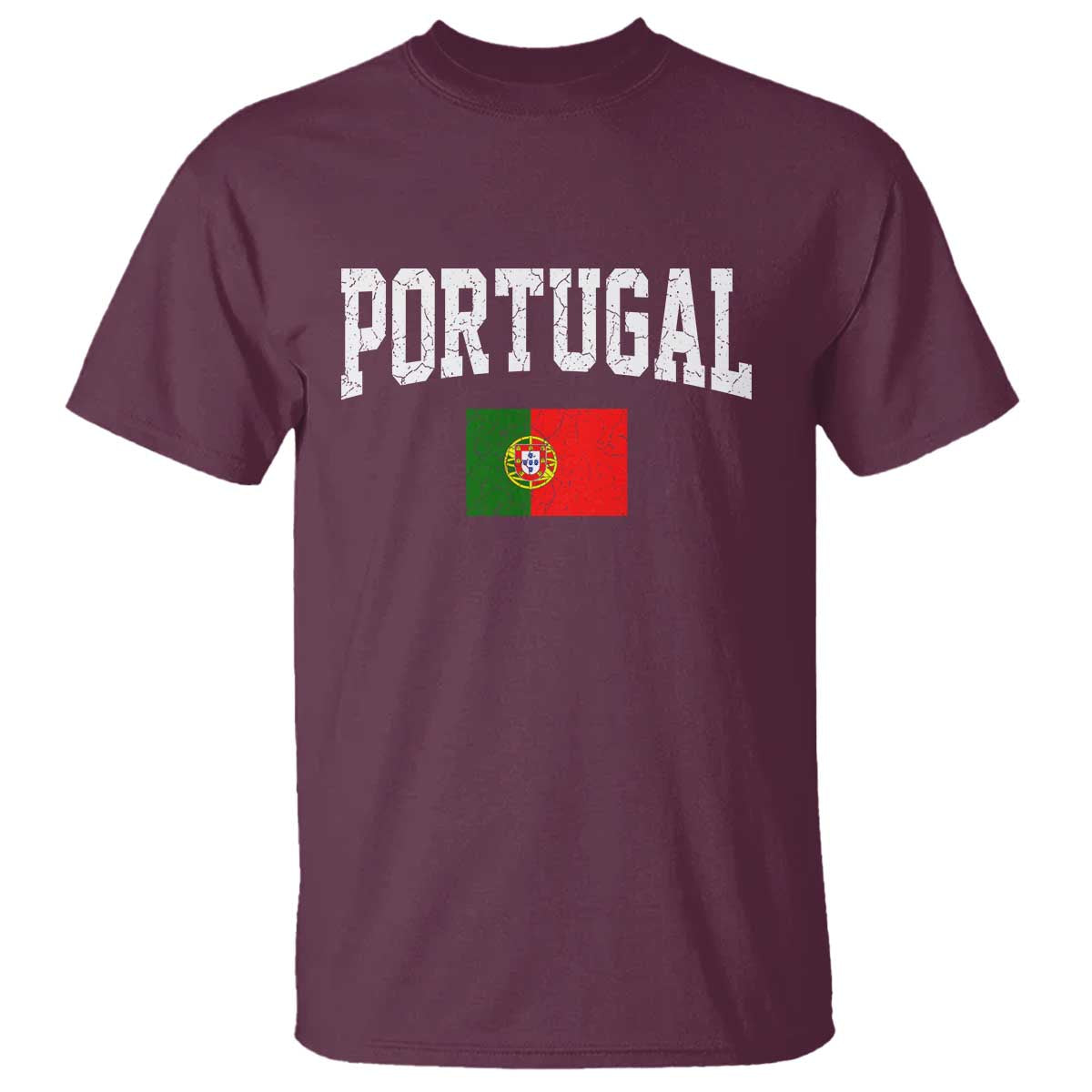 Vintage Portugal Flag Portuguese Pride Throwback Design T Shirt