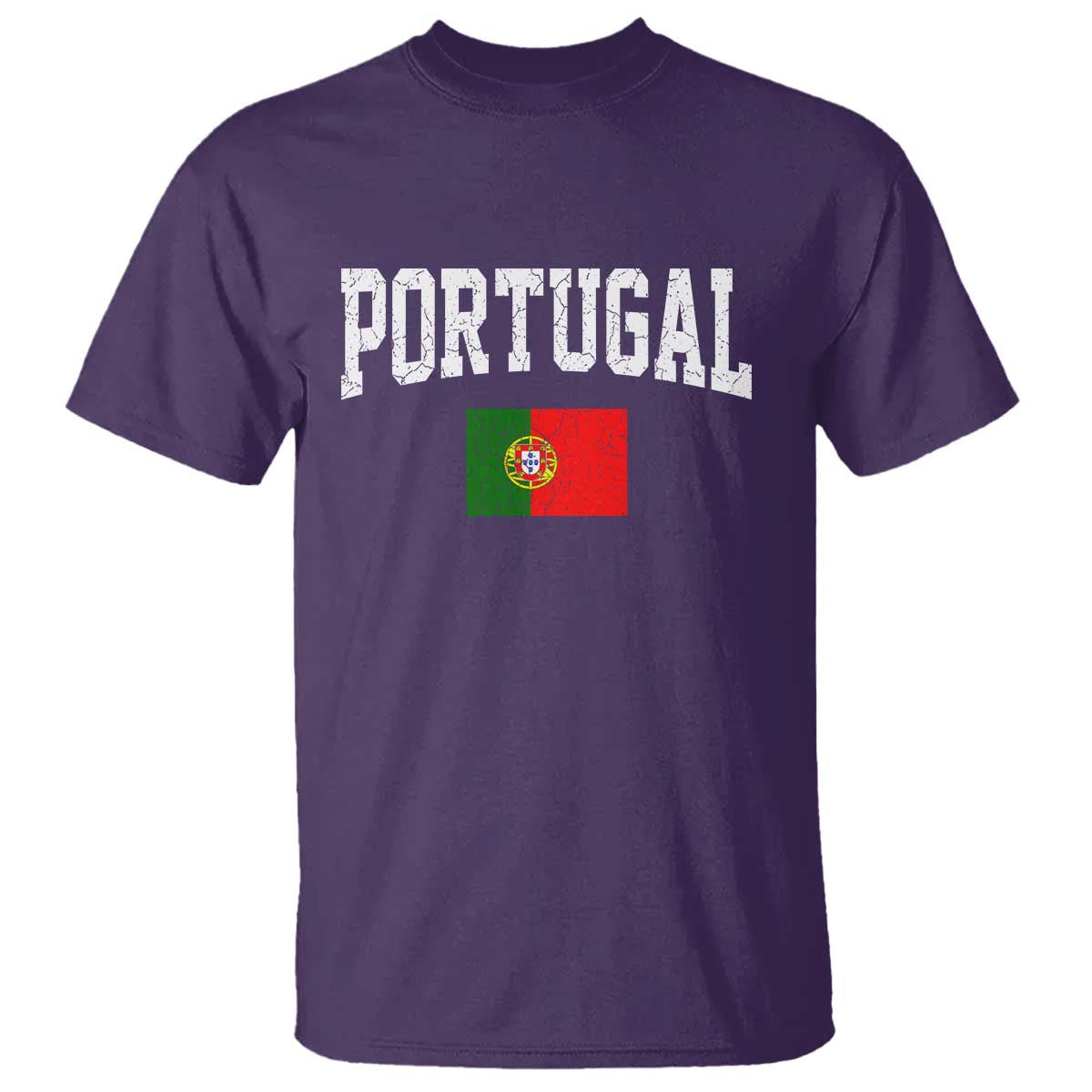 Vintage Portugal Flag Portuguese Pride Throwback Design T Shirt