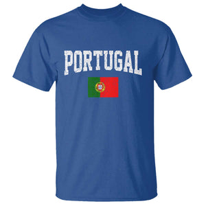 Vintage Portugal Flag Portuguese Pride Throwback Design T Shirt