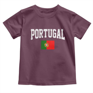 Vintage Portugal Flag Portuguese Pride Throwback Design Toddler T Shirt