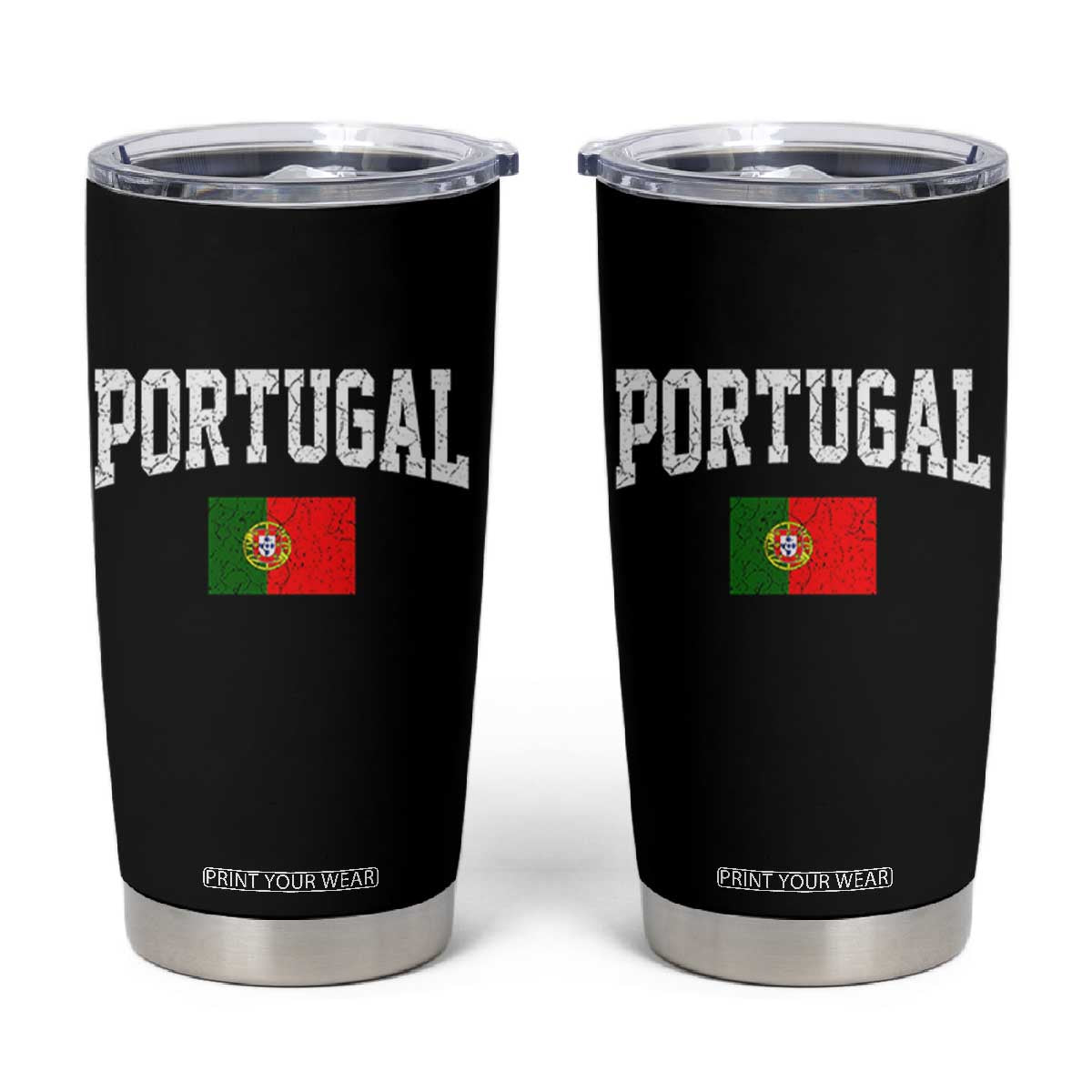 Vintage Portugal Flag Portuguese Pride Throwback Design Tumbler Cup