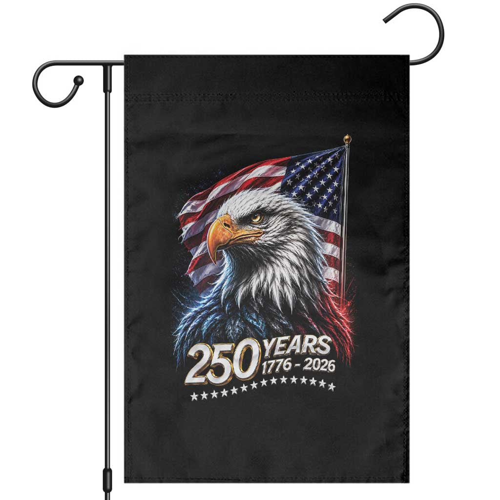 250 Years USA 250th Anniversary Garden Flag Patriotic Eagle 4th of July TS11 Black Print Your Wear