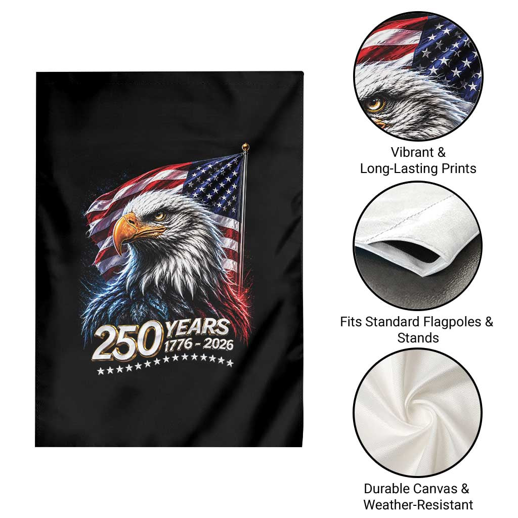 250 Years USA 250th Anniversary Garden Flag Patriotic Eagle 4th of July TS11 Print Your Wear