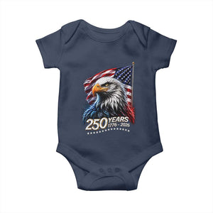250 Years USA 250th Anniversary Baby Onesie Patriotic Eagle 4th of July TS11 Navy Print Your Wear