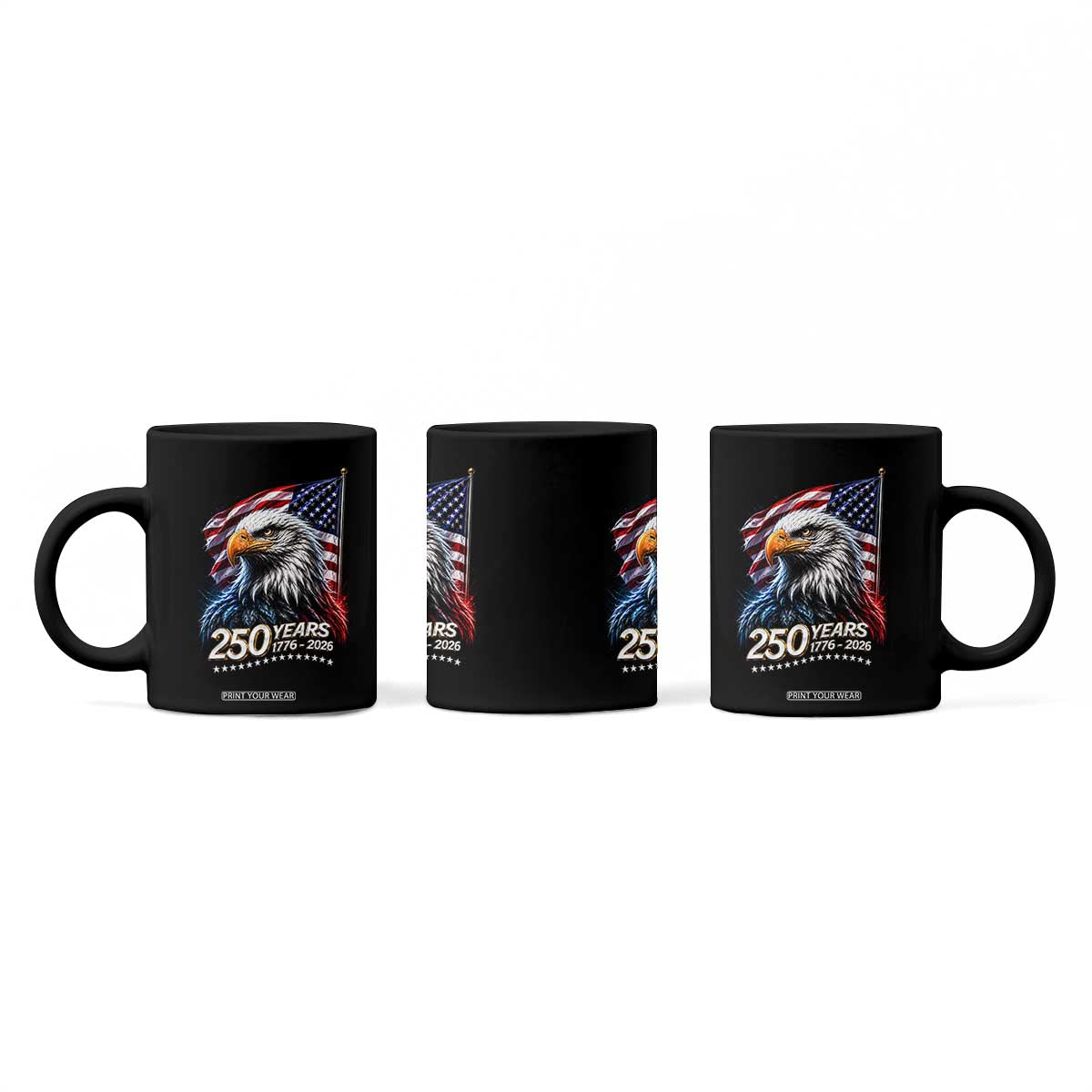 250 Years USA 250th Anniversary Coffee Mug Patriotic Eagle 4th of July TS11 Print Your Wear