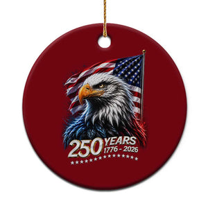 250 Years USA 250th Anniversary Ceramic Ornament Patriotic Eagle 4th of July TS11 1pc Red Print Your Wear