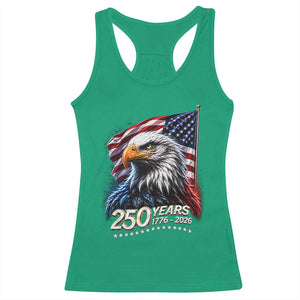 250 Years USA 250th Anniversary Racerback Tank Top Patriotic Eagle 4th of July TS11 Irish Green Print Your Wear