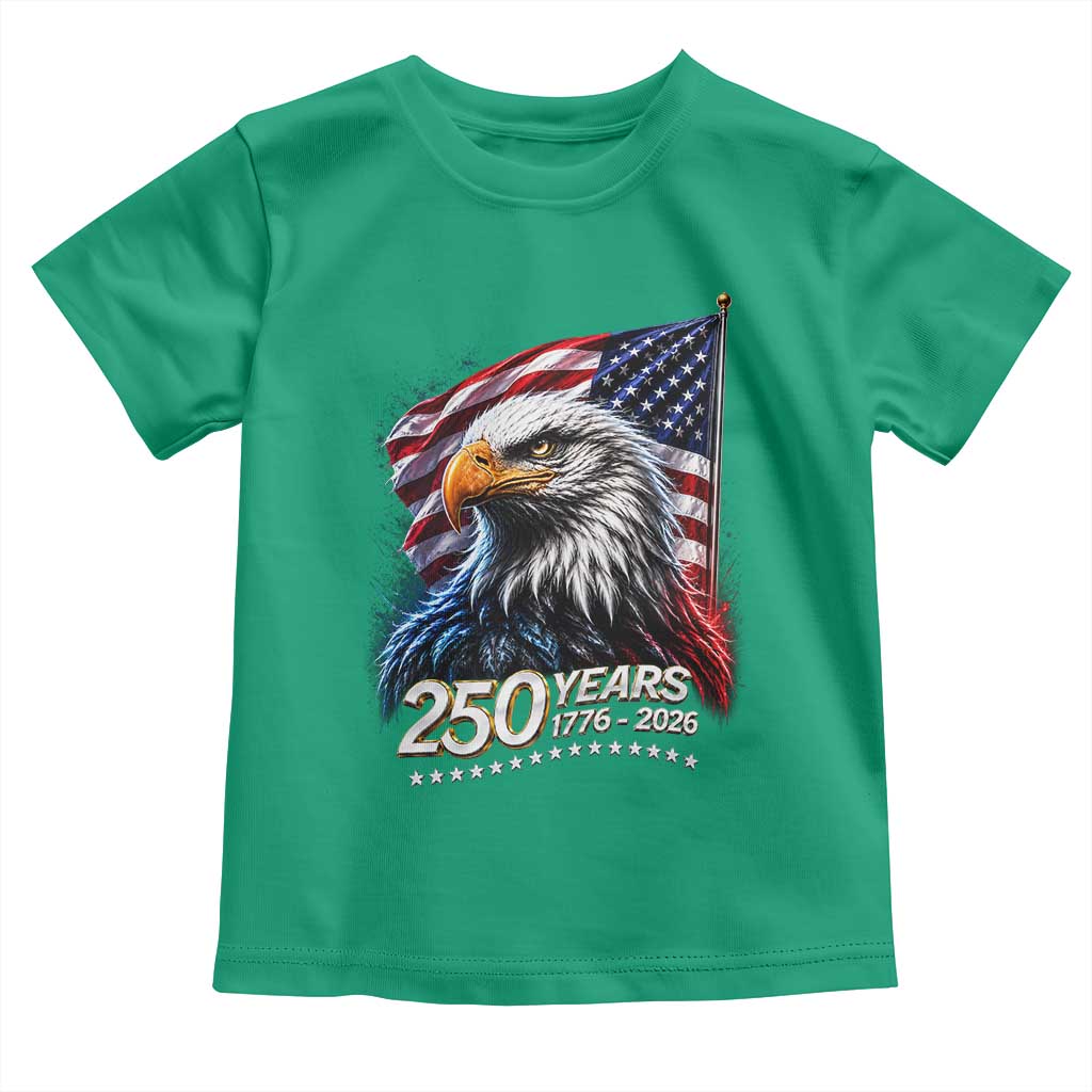 250 Years USA 250th Anniversary Toddler T Shirt Patriotic Eagle 4th of July