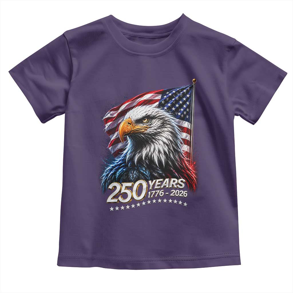 250 Years USA 250th Anniversary Toddler T Shirt Patriotic Eagle 4th of July