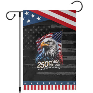 250 Years USA 250th Anniversary Patriotic Garden Flag Patriotic Eagle 4th of July TS11 Distressed Black Blue Print Your Wear