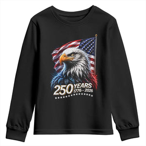 250 Years USA 250th Anniversary Youth Sweatshirt Patriotic Eagle 4th of July