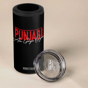 Punjabi Aa Gaye Oye 4 in 1 Can Cooler Tumbler Funny Indian TS11 Print Your Wear