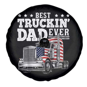 Best Truckin Dad Ever Spare Tire Cover Funny Rig Trucker Fathers Day TS11 Print Your Wear