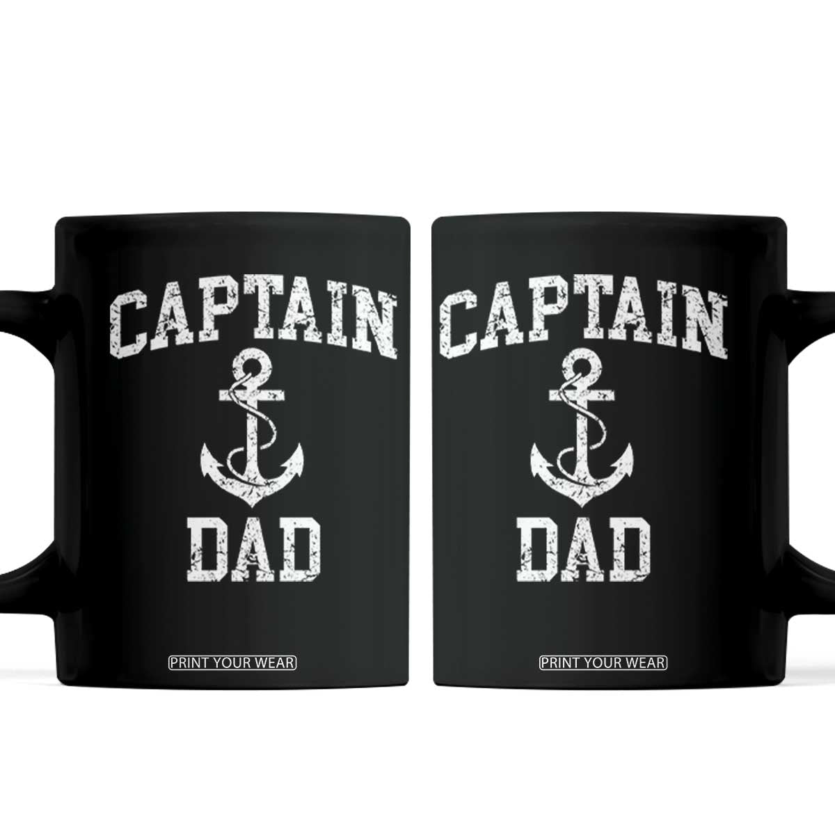 Captain Dad Coffee Mug Boat Pontoon Father Fishing Sailor
