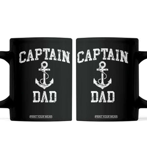 Captain Dad Coffee Mug Boat Pontoon Father Fishing Sailor